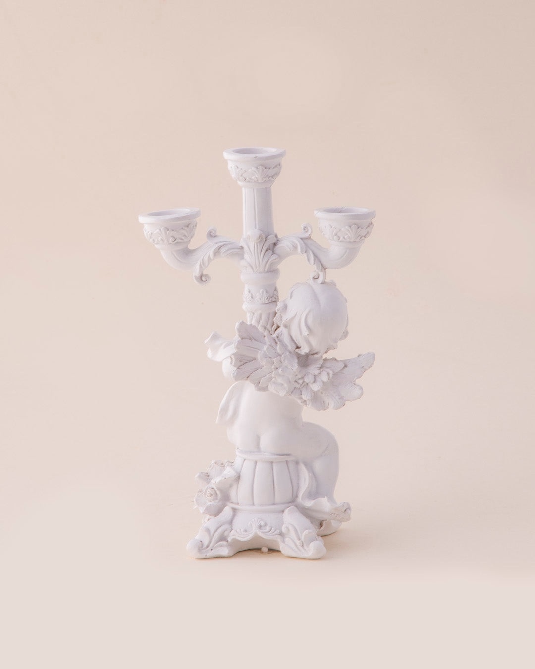 3-Arms Angel Cherub Candle Stand