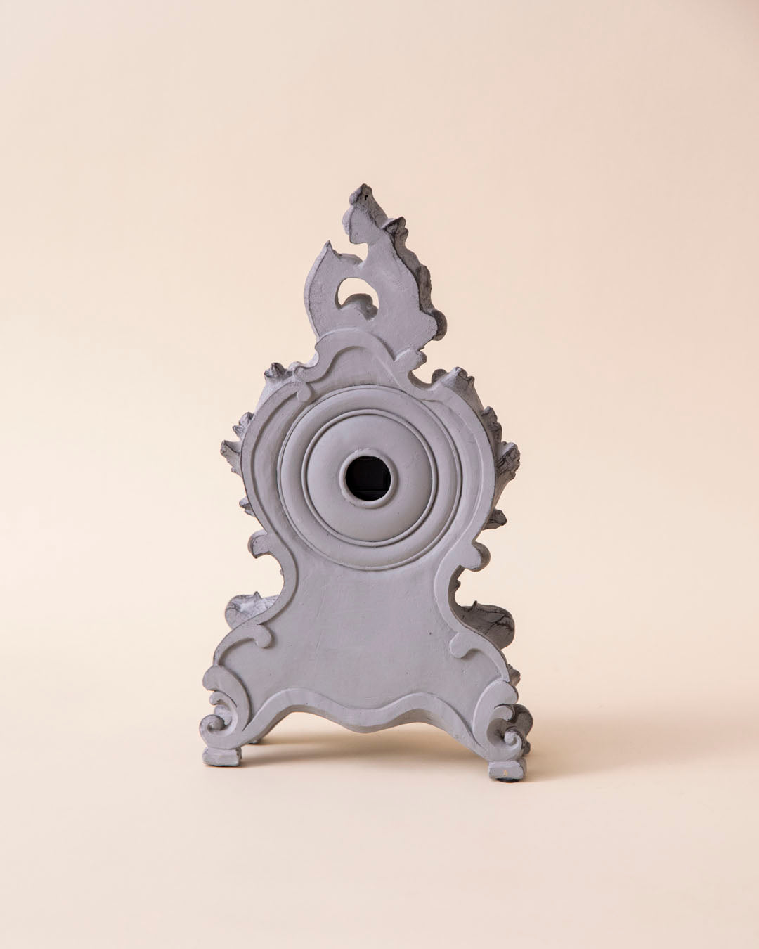 Rustic Grey Victorian Table Top Clock