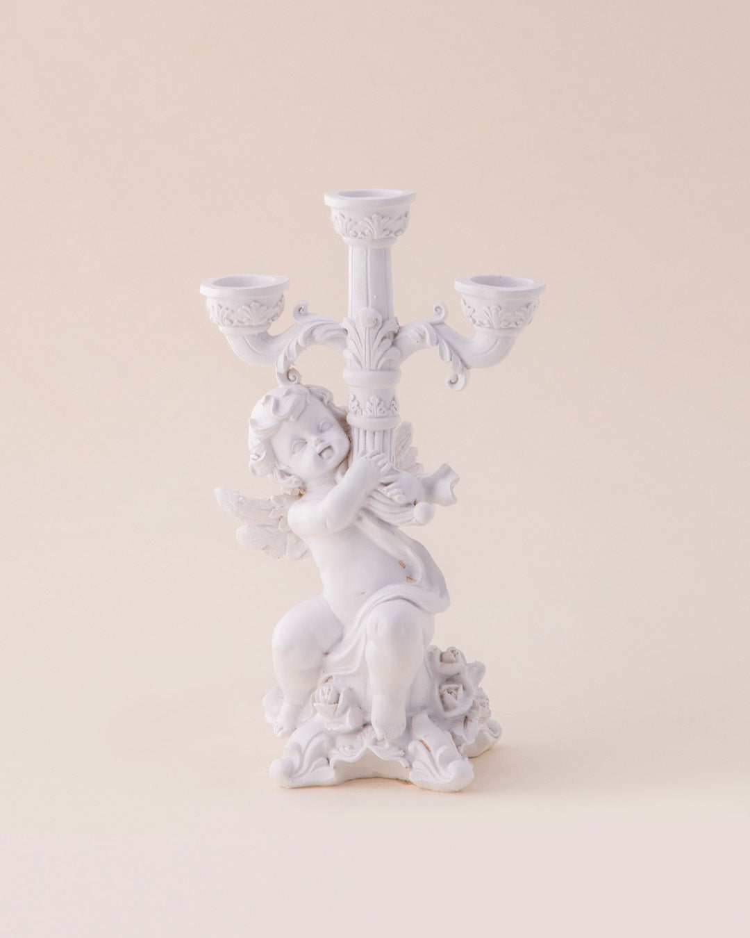 3-Arms Angel Cherub Candle Stand