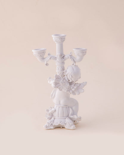 3-Arms Angel Cherub Candle Stand