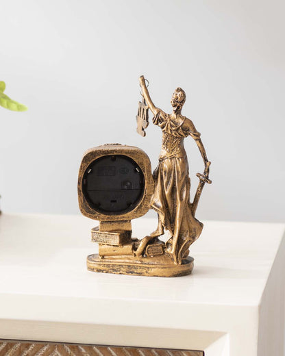 Justice Table-Top Clock