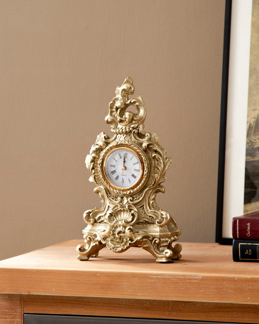 Classic Gold Victorian Table Top Clock