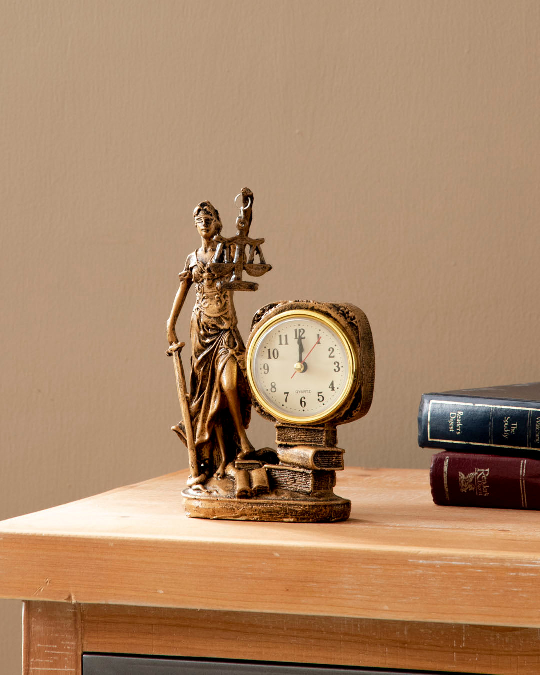 Justice Table-Top Clock
