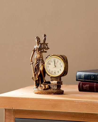 Justice Table-Top Clock
