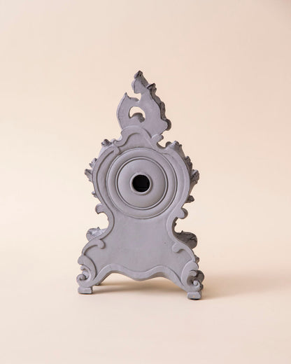 Rustic Grey Victorian Table Top Clock