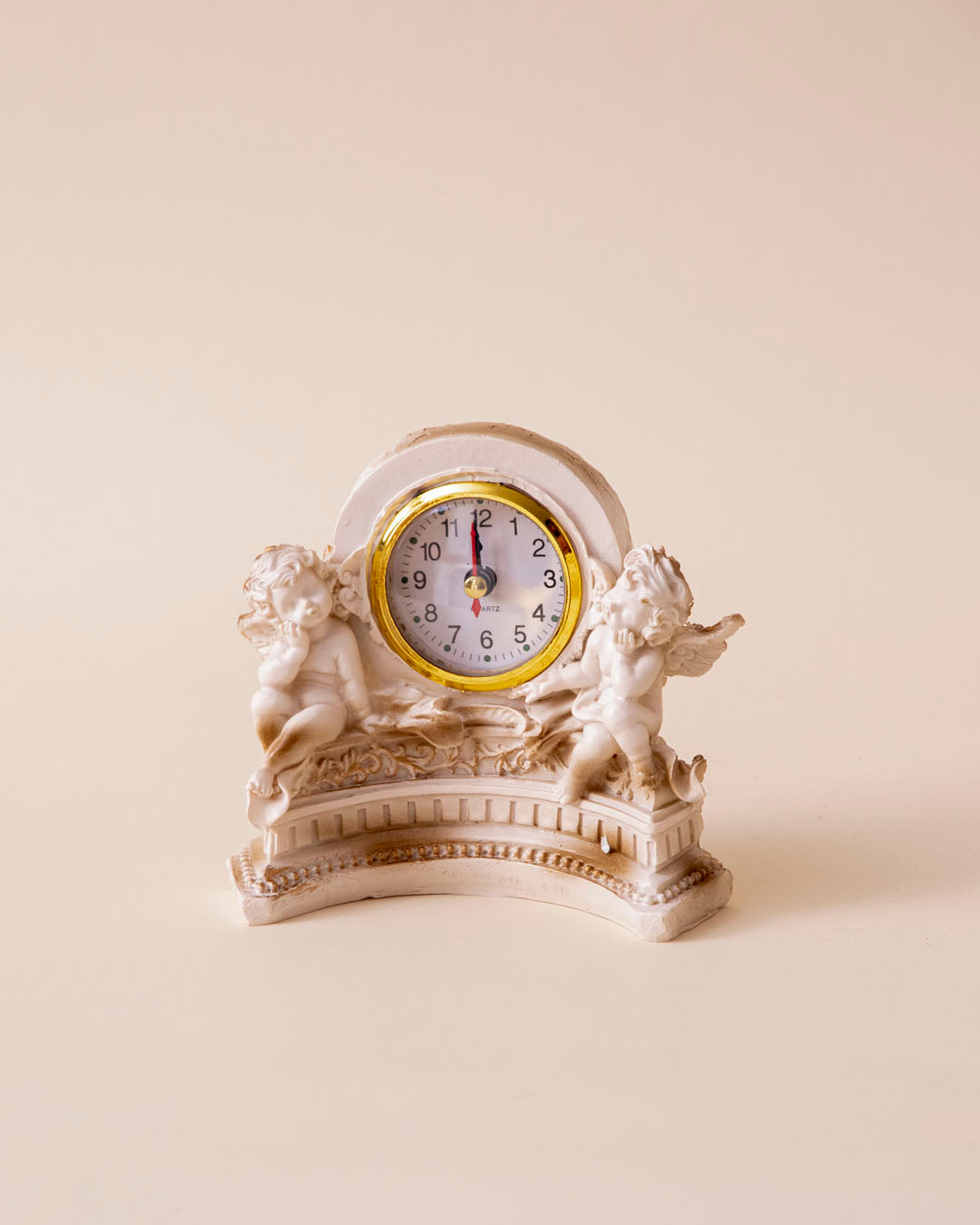 Classic Gold Angel Table Top Clock