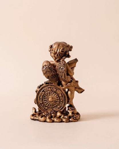 Classic Gold Angel Table Top Clock