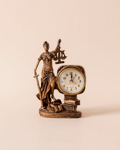 Justice Table-Top Clock