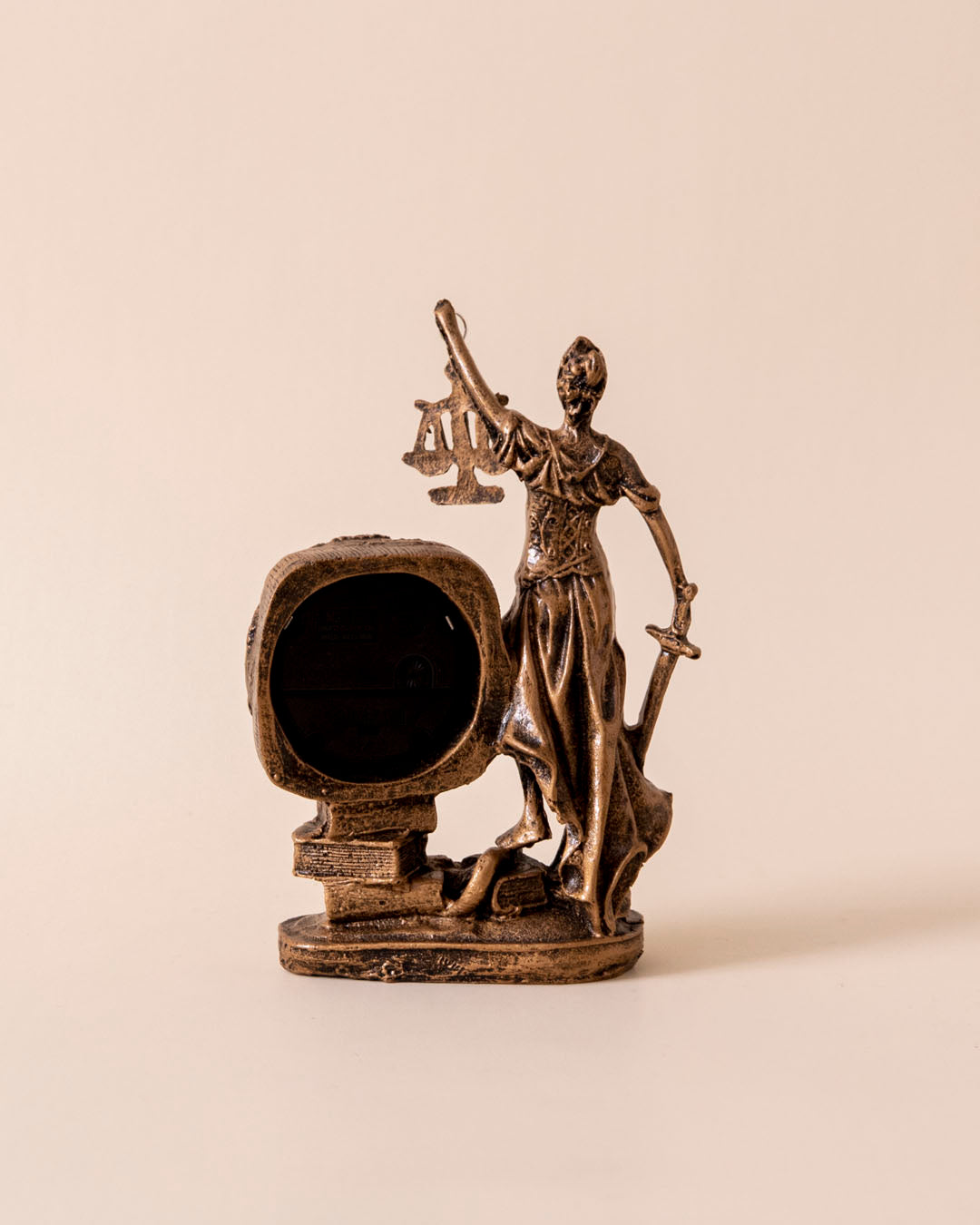 Justice Table-Top Clock