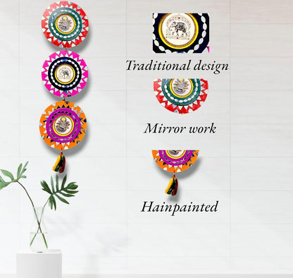 22-Inch Handmade MDF Wall Hanging Decor – Perfect for Living Room, Hallway & House Decoration