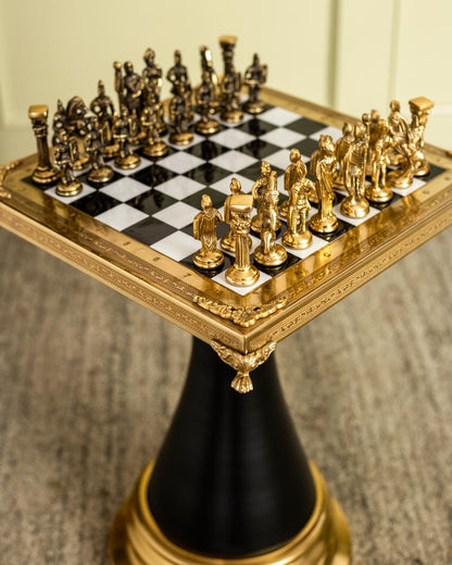 Historical Greek vs Roman Army Chess Set with Stand