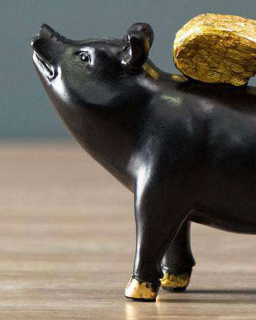 When Pig's Fly' Decorative Figurine